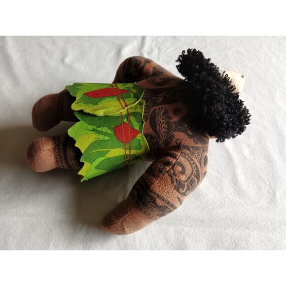 Disney Moana Maui ~9" Plush Just Play Stuffed Toy Doll With Hook Polynesian - Picture 9 of 13
